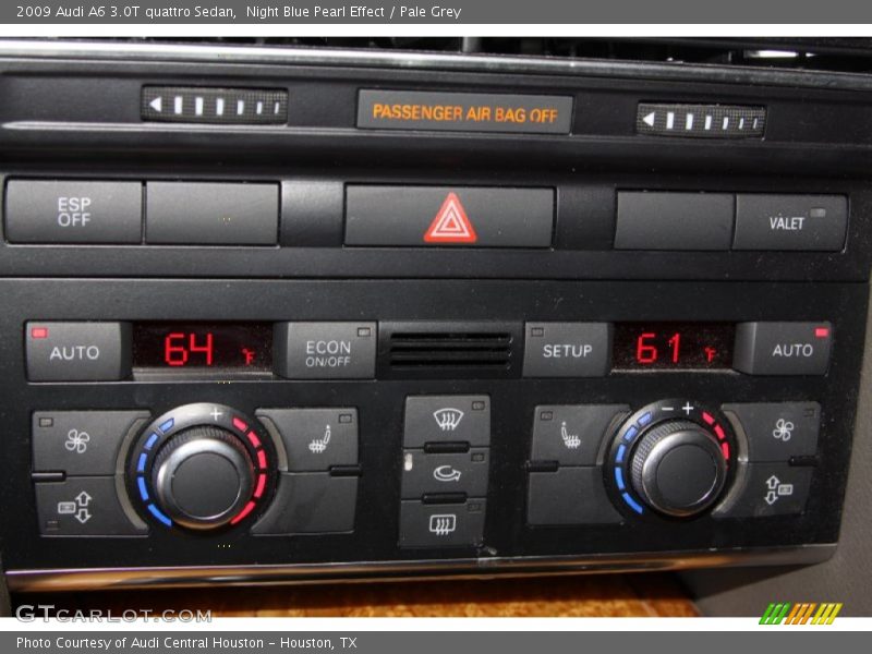 Night Blue Pearl Effect / Pale Grey 2009 Audi A6 3.0T quattro Sedan
