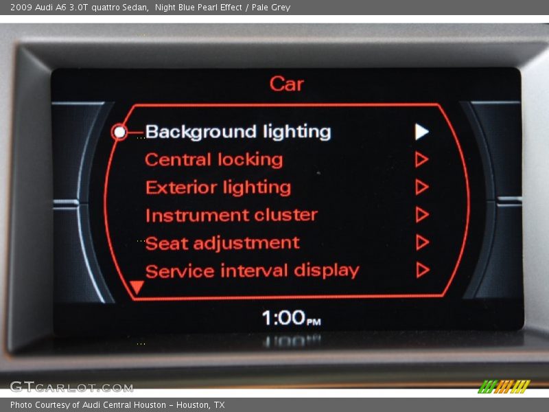 Night Blue Pearl Effect / Pale Grey 2009 Audi A6 3.0T quattro Sedan