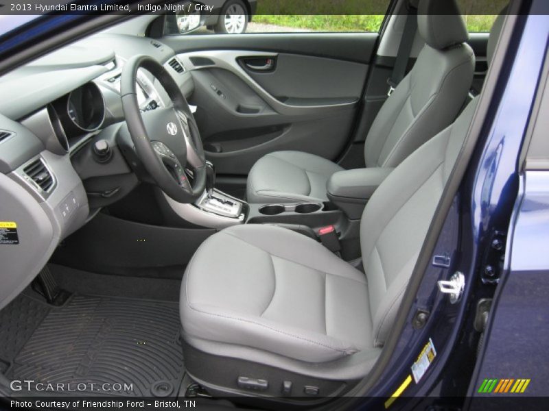 Indigo Night / Gray 2013 Hyundai Elantra Limited