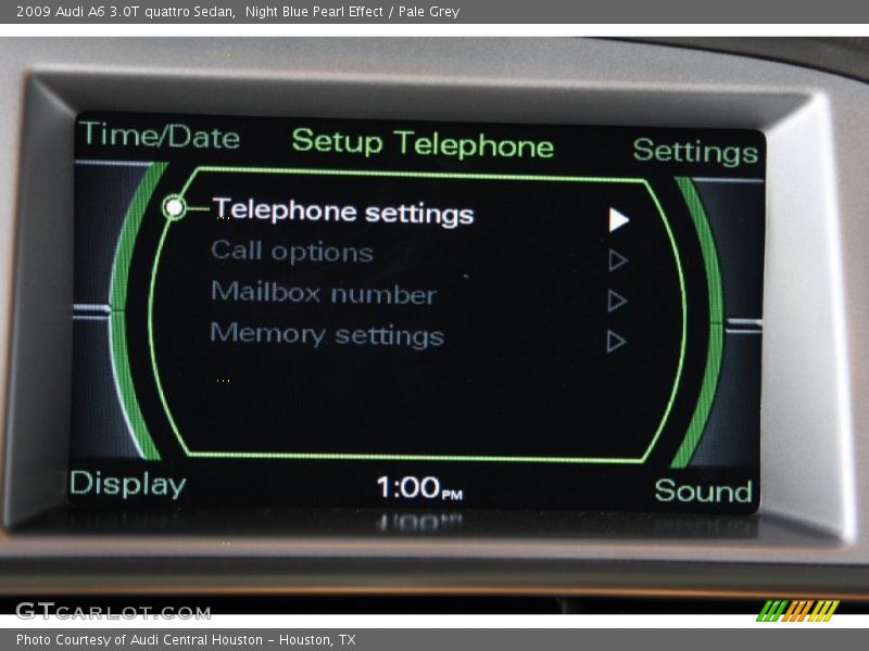 Night Blue Pearl Effect / Pale Grey 2009 Audi A6 3.0T quattro Sedan