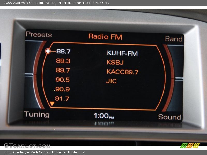 Night Blue Pearl Effect / Pale Grey 2009 Audi A6 3.0T quattro Sedan