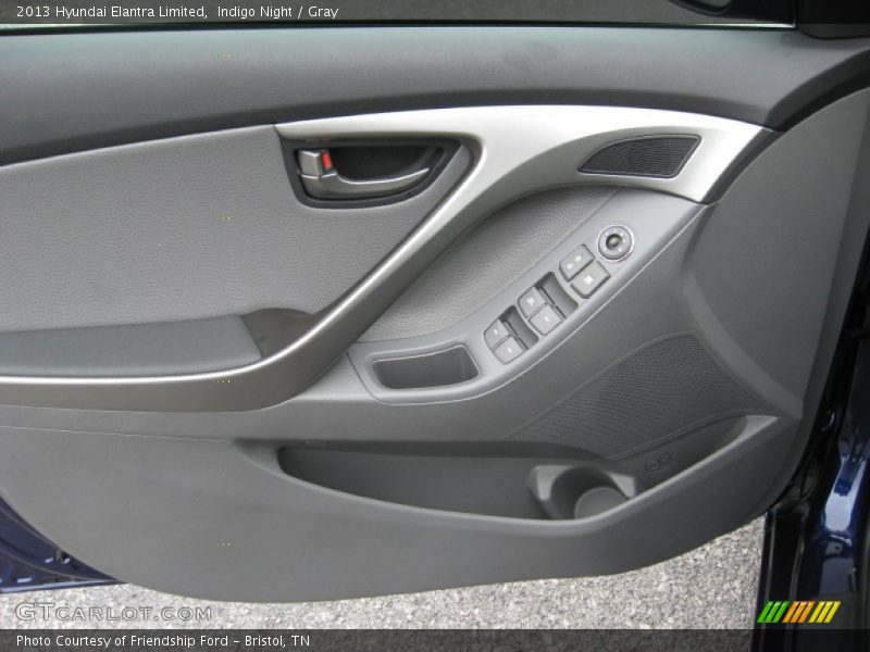 Indigo Night / Gray 2013 Hyundai Elantra Limited