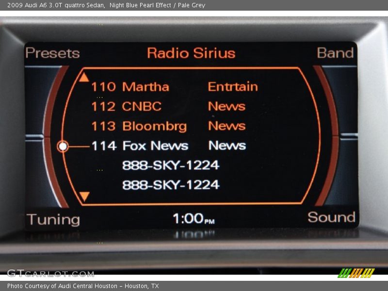 Night Blue Pearl Effect / Pale Grey 2009 Audi A6 3.0T quattro Sedan