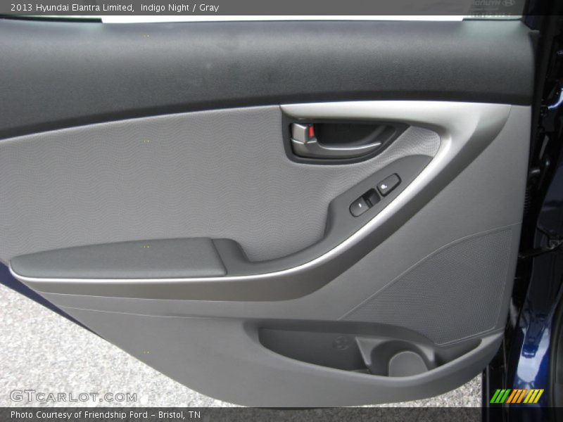 Indigo Night / Gray 2013 Hyundai Elantra Limited