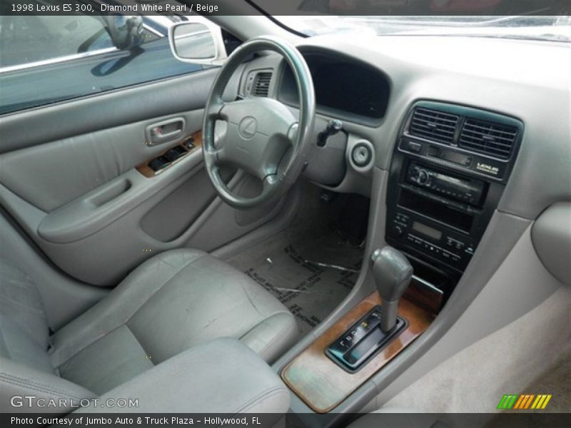 Diamond White Pearl / Beige 1998 Lexus ES 300