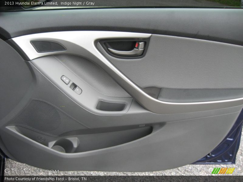 Indigo Night / Gray 2013 Hyundai Elantra Limited