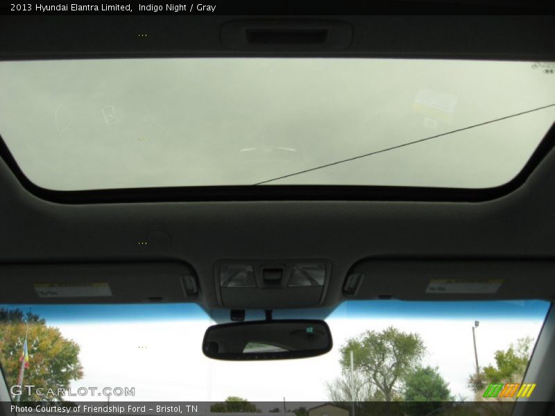 Indigo Night / Gray 2013 Hyundai Elantra Limited