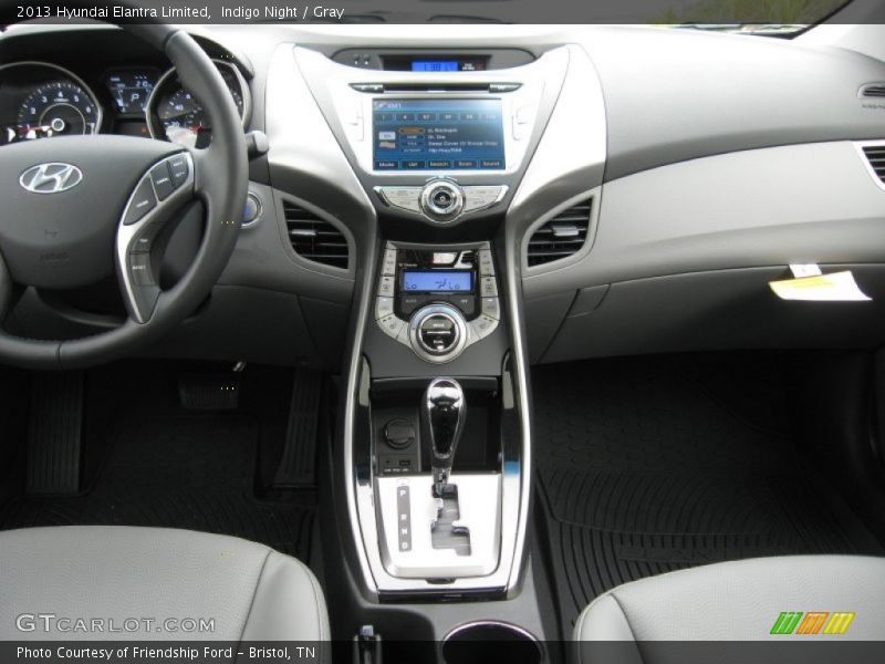 Indigo Night / Gray 2013 Hyundai Elantra Limited