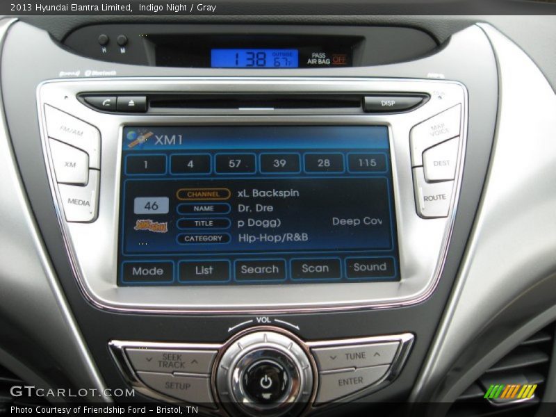 Indigo Night / Gray 2013 Hyundai Elantra Limited