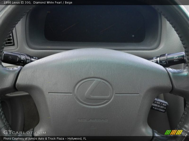 Diamond White Pearl / Beige 1998 Lexus ES 300
