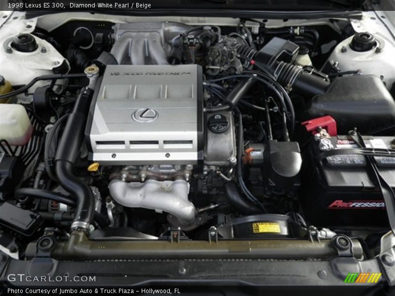 Diamond White Pearl / Beige 1998 Lexus ES 300