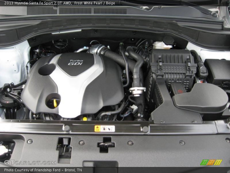  2013 Santa Fe Sport 2.0T AWD Engine - 2.0 Liter Turbocharged DOHC 16-Valve D-CVVT 4 Cylinder