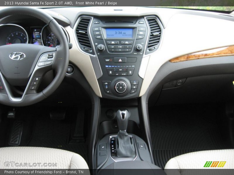 Dashboard of 2013 Santa Fe Sport 2.0T AWD