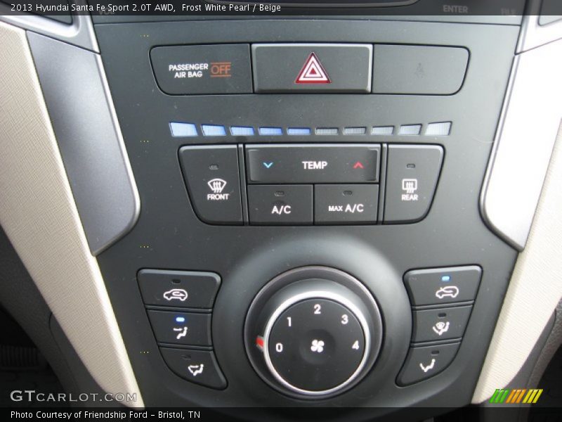 Controls of 2013 Santa Fe Sport 2.0T AWD