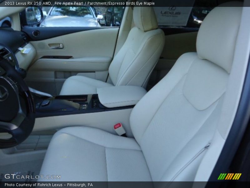 Fire Agate Pearl / Parchment/Espresso Birds Eye Maple 2013 Lexus RX 350 AWD
