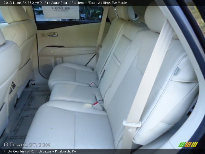 Fire Agate Pearl / Parchment/Espresso Birds Eye Maple 2013 Lexus RX 350 AWD