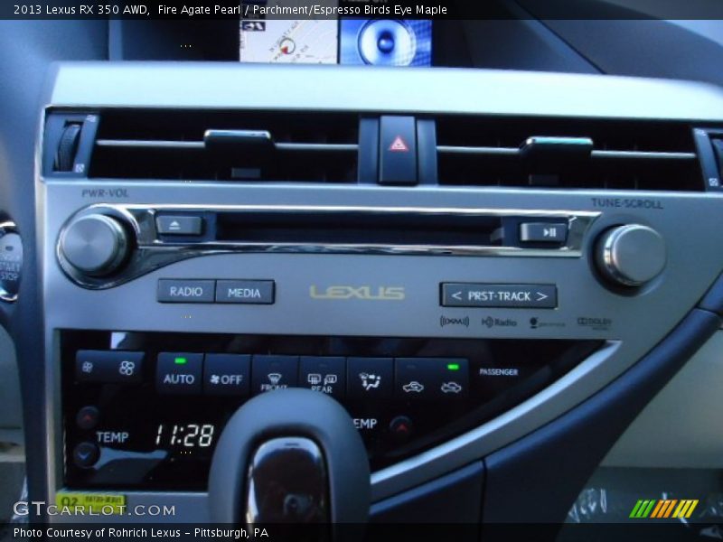 Fire Agate Pearl / Parchment/Espresso Birds Eye Maple 2013 Lexus RX 350 AWD