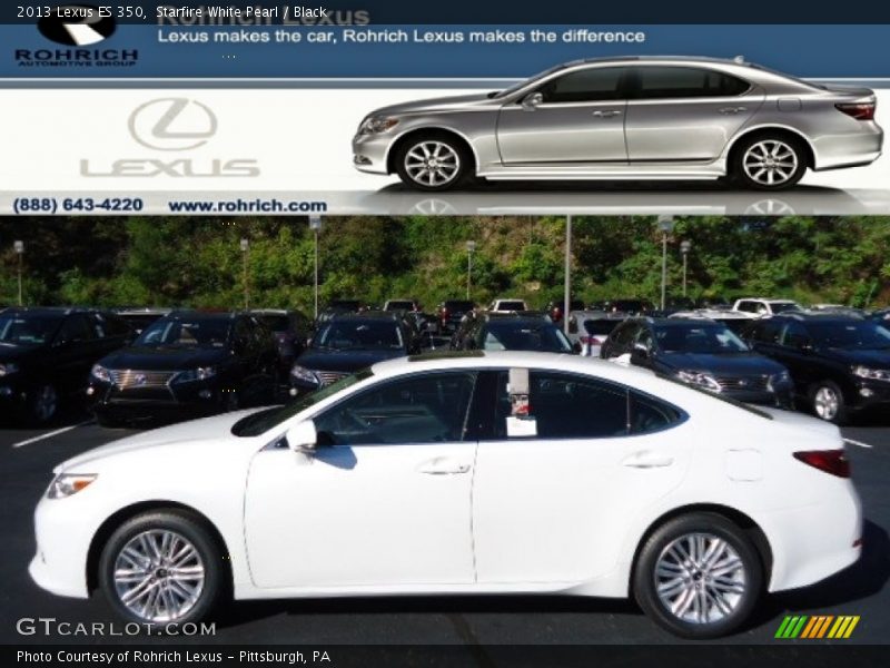 Starfire White Pearl / Black 2013 Lexus ES 350