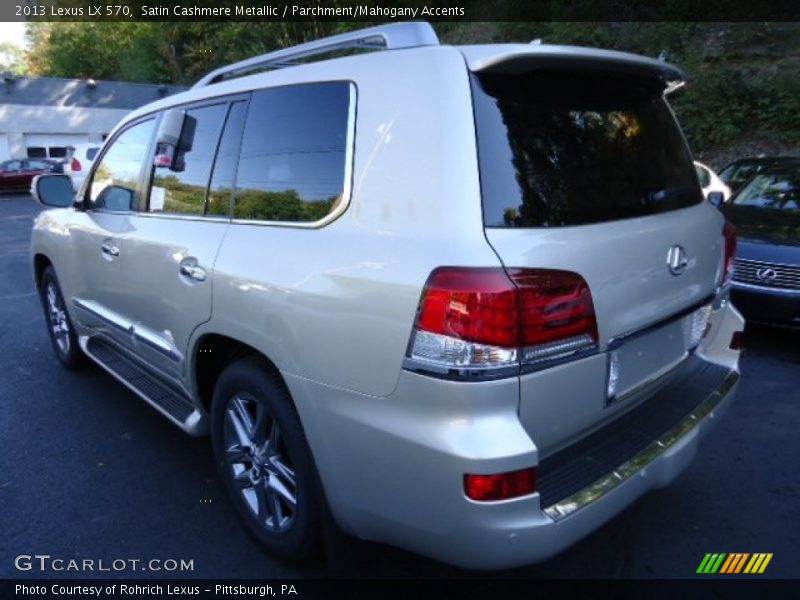 Satin Cashmere Metallic / Parchment/Mahogany Accents 2013 Lexus LX 570