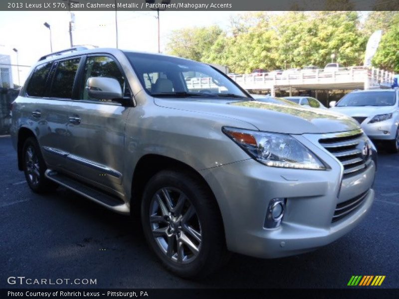 Satin Cashmere Metallic / Parchment/Mahogany Accents 2013 Lexus LX 570