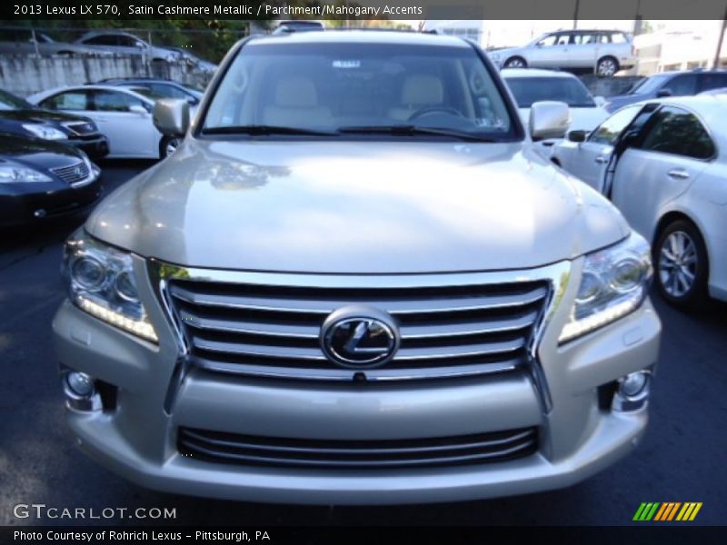 Satin Cashmere Metallic / Parchment/Mahogany Accents 2013 Lexus LX 570