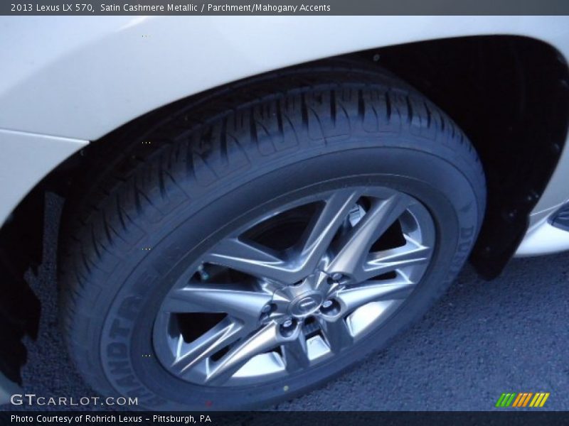 Satin Cashmere Metallic / Parchment/Mahogany Accents 2013 Lexus LX 570