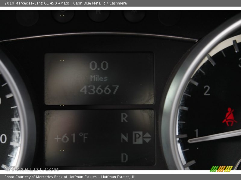 Capri Blue Metallic / Cashmere 2010 Mercedes-Benz GL 450 4Matic