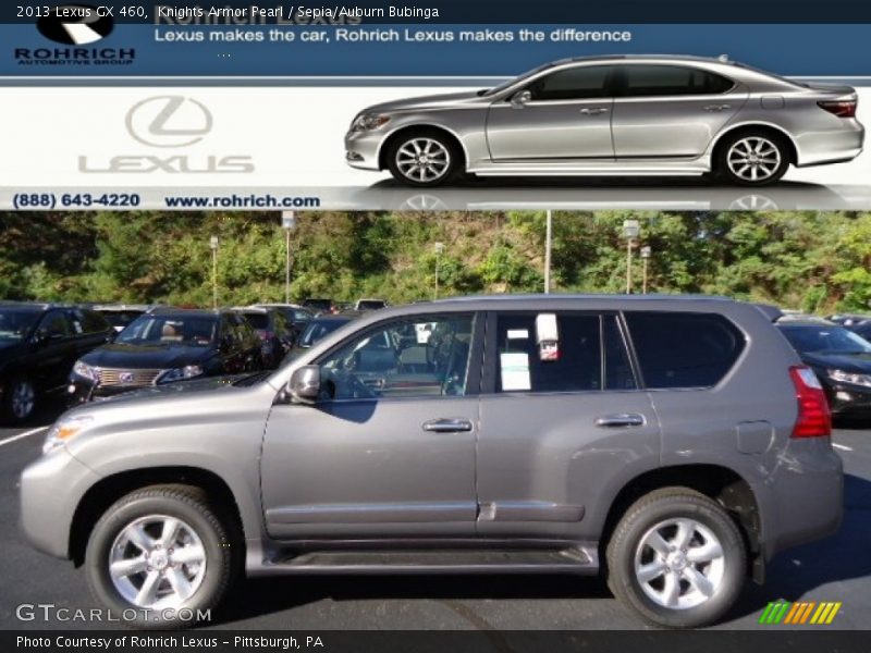 Knights Armor Pearl / Sepia/Auburn Bubinga 2013 Lexus GX 460