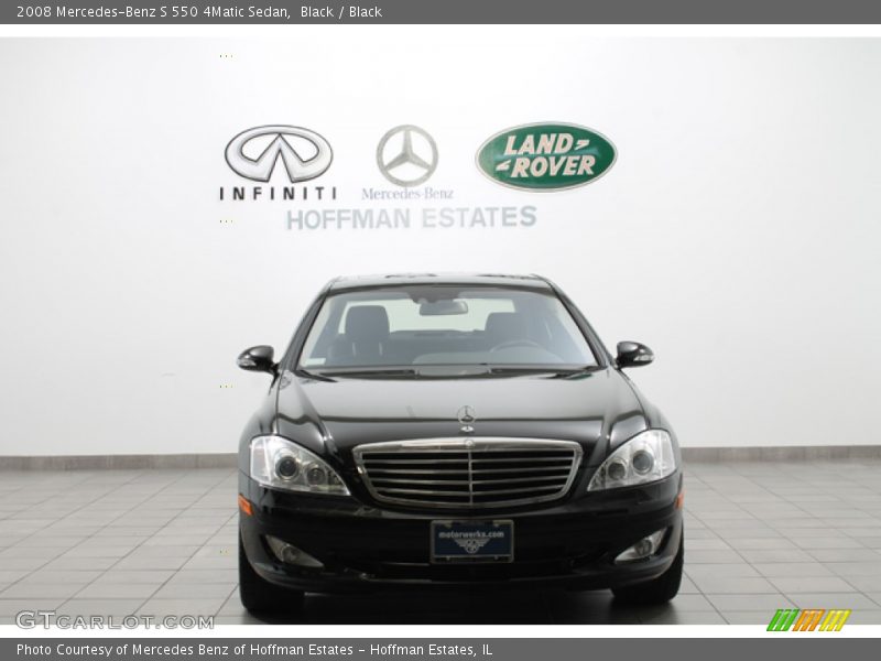 Black / Black 2008 Mercedes-Benz S 550 4Matic Sedan