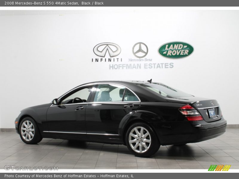 Black / Black 2008 Mercedes-Benz S 550 4Matic Sedan