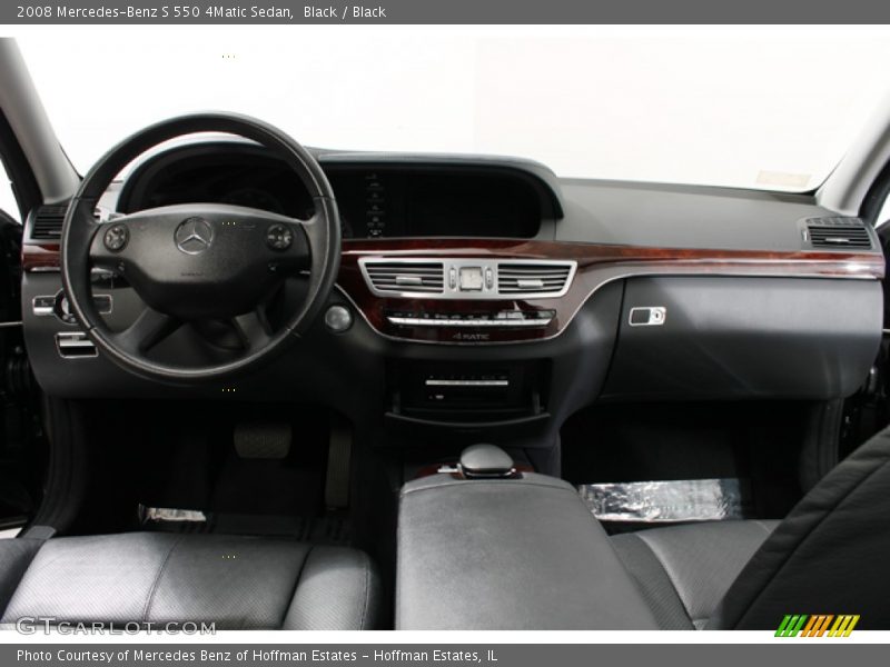 Black / Black 2008 Mercedes-Benz S 550 4Matic Sedan