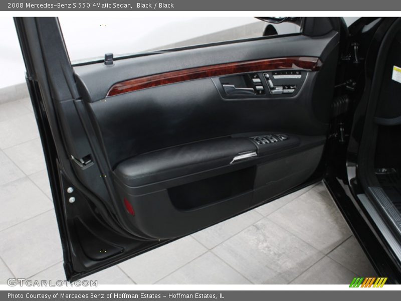 Black / Black 2008 Mercedes-Benz S 550 4Matic Sedan