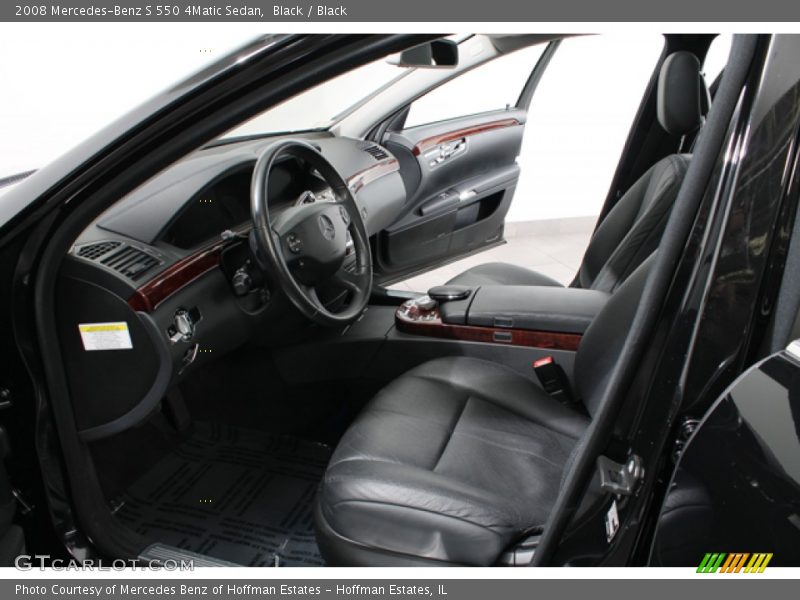 Black / Black 2008 Mercedes-Benz S 550 4Matic Sedan