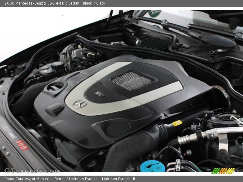 Black / Black 2008 Mercedes-Benz S 550 4Matic Sedan