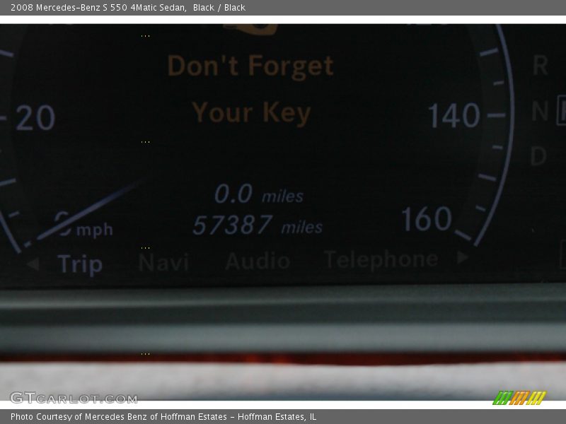 Black / Black 2008 Mercedes-Benz S 550 4Matic Sedan