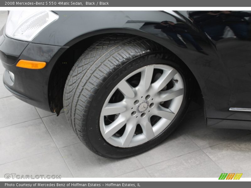 Black / Black 2008 Mercedes-Benz S 550 4Matic Sedan