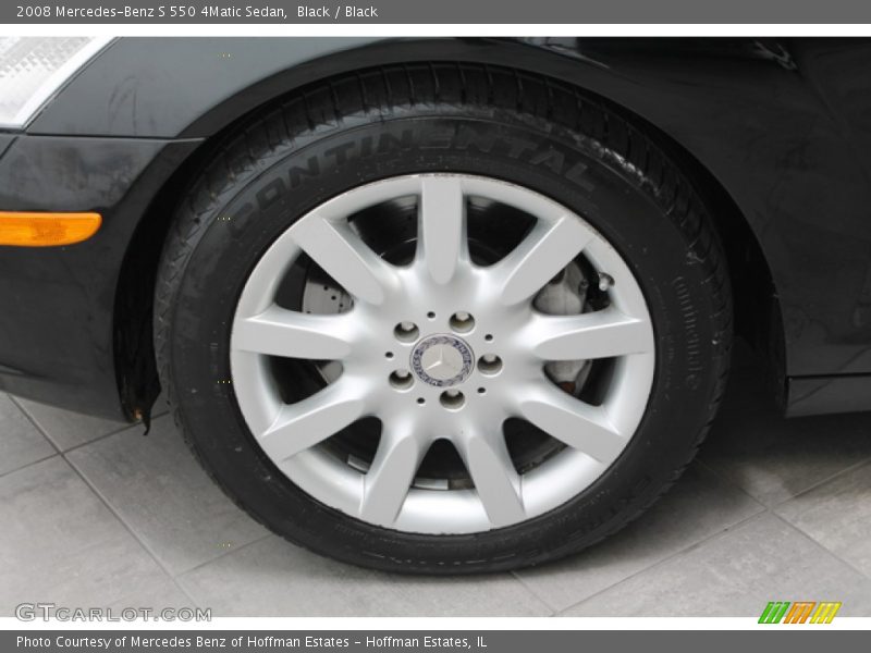 Black / Black 2008 Mercedes-Benz S 550 4Matic Sedan