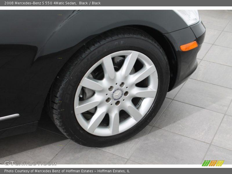 Black / Black 2008 Mercedes-Benz S 550 4Matic Sedan