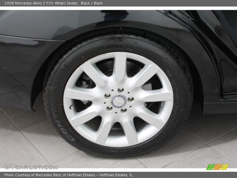 Black / Black 2008 Mercedes-Benz S 550 4Matic Sedan