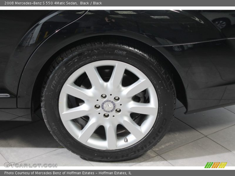 Black / Black 2008 Mercedes-Benz S 550 4Matic Sedan