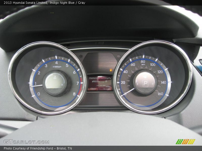 Indigo Night Blue / Gray 2013 Hyundai Sonata Limited