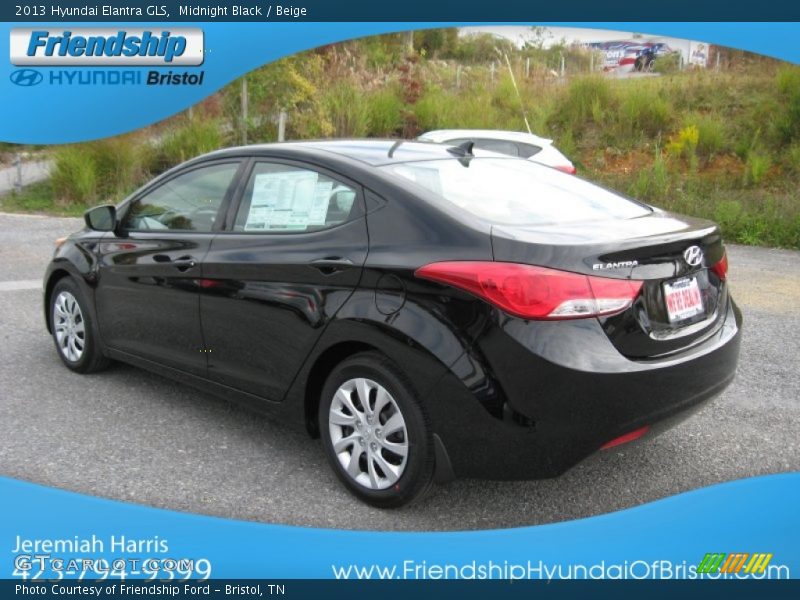 Midnight Black / Beige 2013 Hyundai Elantra GLS