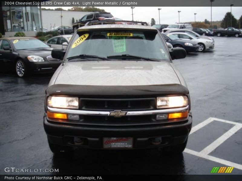Light Pewter Metallic / Graphite 2004 Chevrolet S10 LS ZR5 Crew Cab 4x4
