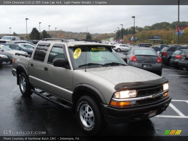 Light Pewter Metallic / Graphite 2004 Chevrolet S10 LS ZR5 Crew Cab 4x4