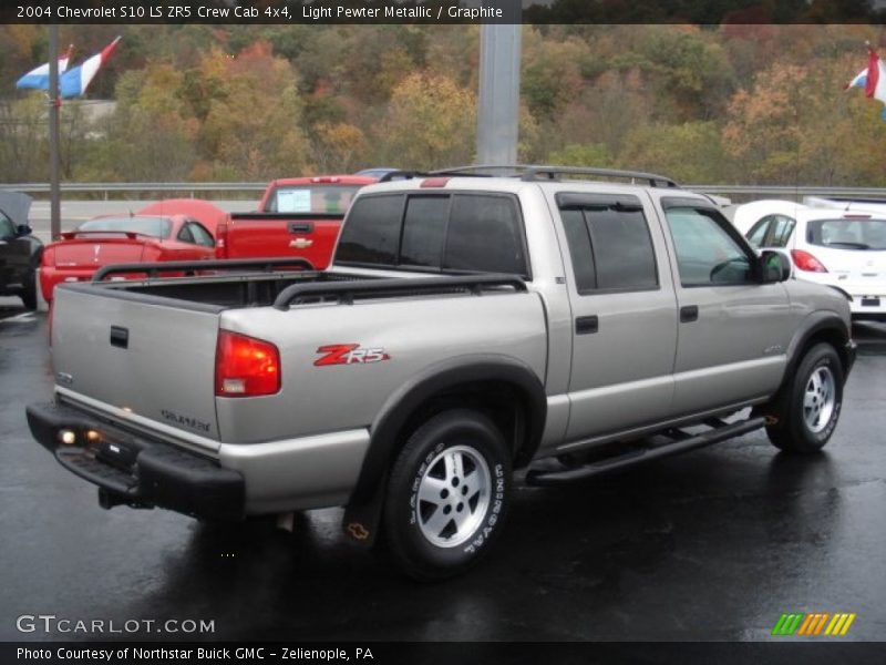 Light Pewter Metallic / Graphite 2004 Chevrolet S10 LS ZR5 Crew Cab 4x4