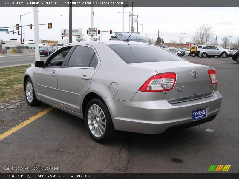 Silver Birch Metallic / Dark Charcoal 2008 Mercury Milan I4 Premier