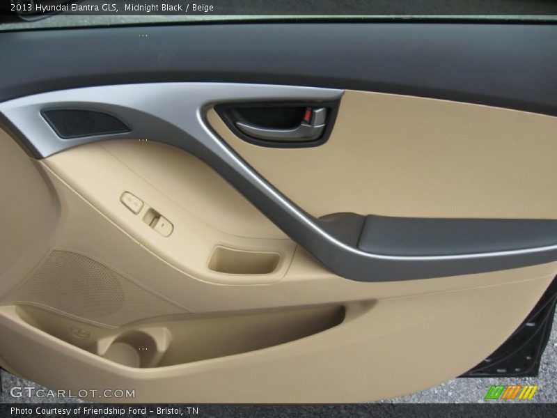 Midnight Black / Beige 2013 Hyundai Elantra GLS