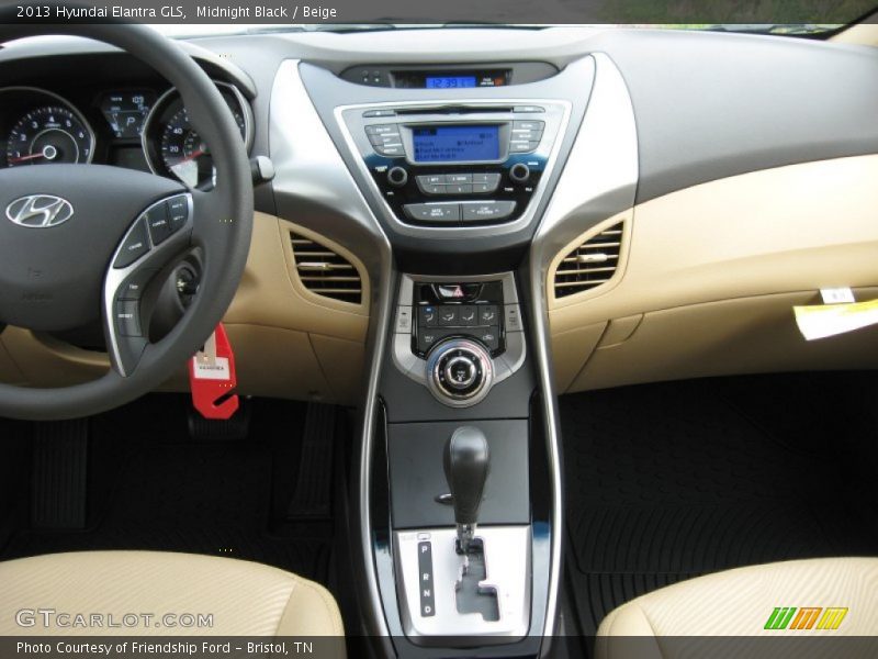 Midnight Black / Beige 2013 Hyundai Elantra GLS