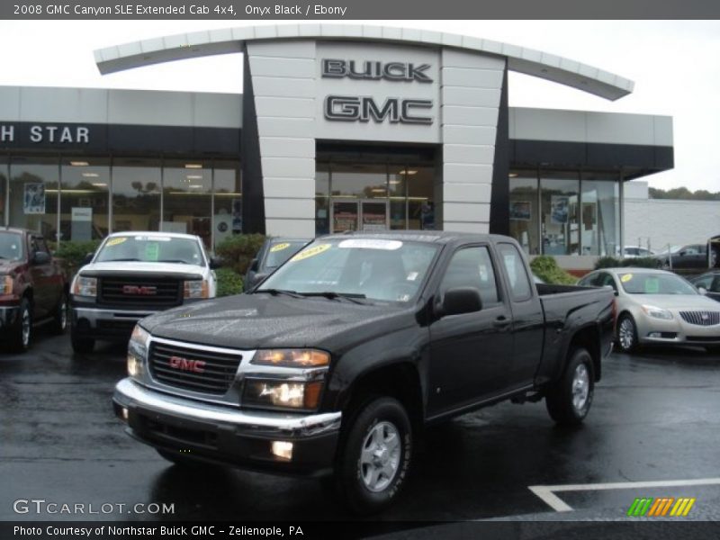 Onyx Black / Ebony 2008 GMC Canyon SLE Extended Cab 4x4