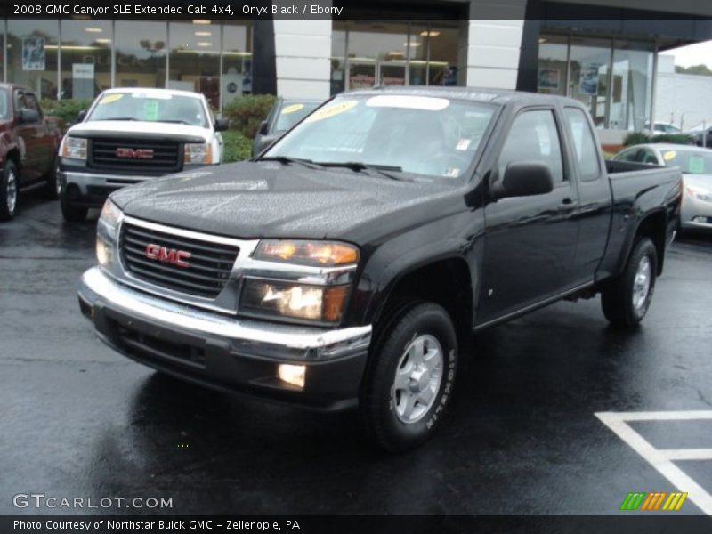 Onyx Black / Ebony 2008 GMC Canyon SLE Extended Cab 4x4